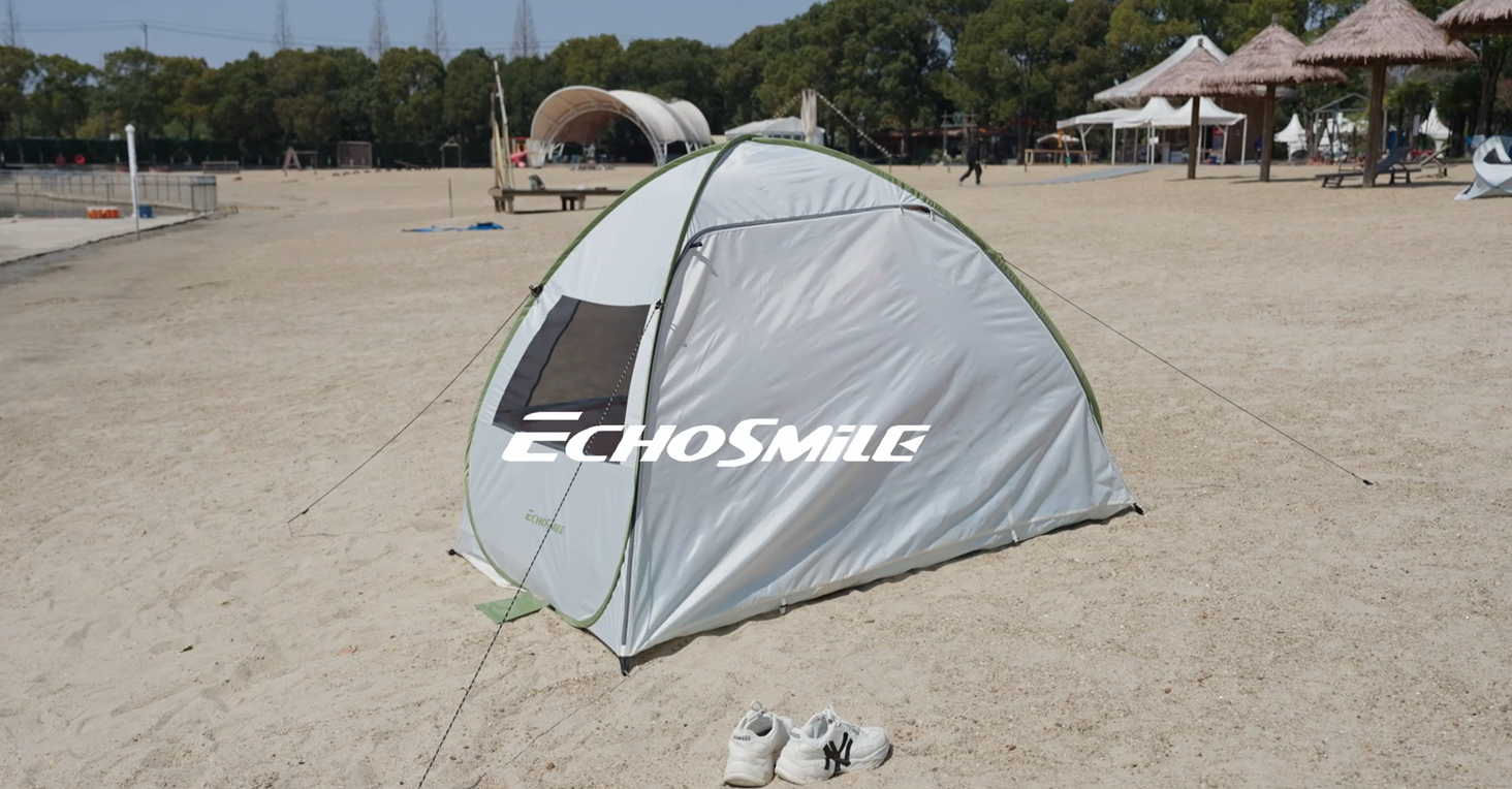 Amazon.co.jp: EchoSmile ビーチテント ワンタッチ サンシェード